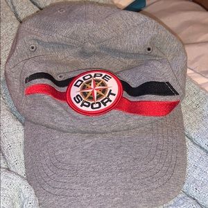 DOPE brand hat and Nike dri fit hat